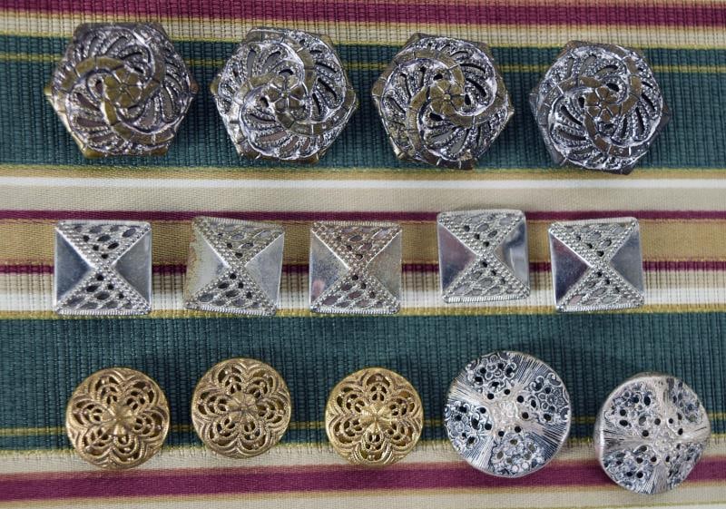 White And Gold Twinkle Buttons (1 of 4)