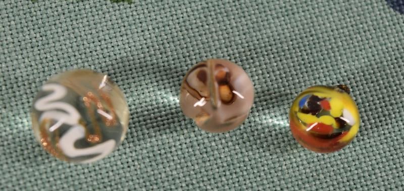 Three Clear Shank Paperweight Buttons (1 of 3)