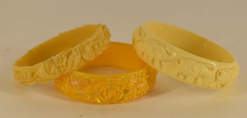 Three Vintage Celluloid Bracelets (1 of 4)