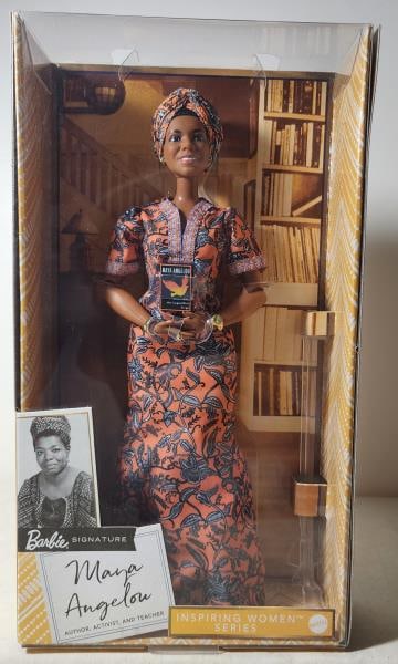 Barbie Inspiring Women Maya Angelou Doll: Featuring The Barbie Inspiring Women Maya Angelou Author, Activist & Teacher Doll, In Original Box.