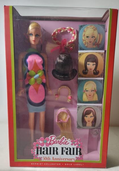Barbie 50th Anniversary Hair Fair Doll: Featuring The Barbie 50th Anniversary Hair Fair Doll In The Original Box, From The Gold Label Collection.