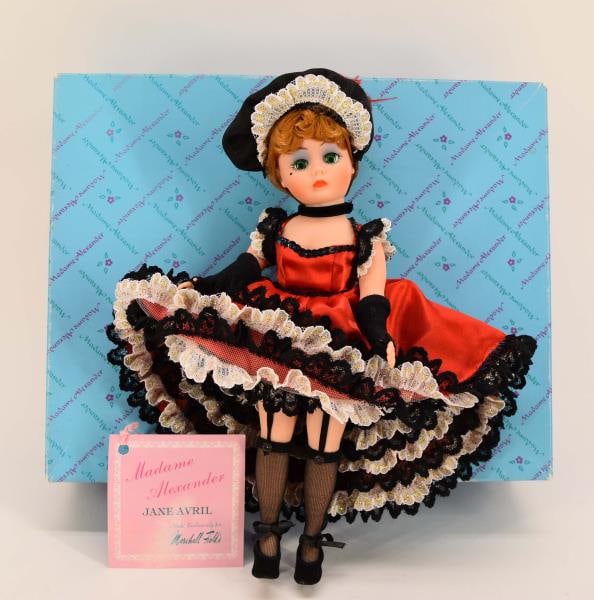 Madame Alexander Jane Avril Moulin Rouge Doll: Featuring The Limited Edition 1989 Madame Alexander Jane Avril Moulin Rouge Doll, 9", In The Original Box With Tag.