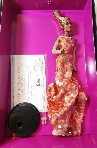 Stephen Burrows Alazne Barbie: Featuring The Stephen Burrows Alazne Barbie, In The Original Box With Coa, From The Gold Label Collection.