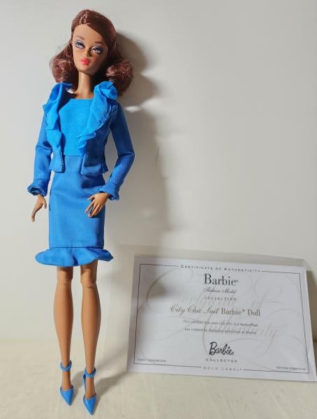 Silkstone City Chic Suit Barbie Doll: Featuring The Fashion Model Collection City Chic Suit Barbie Doll, Gold Label, In Original Box With Coa.