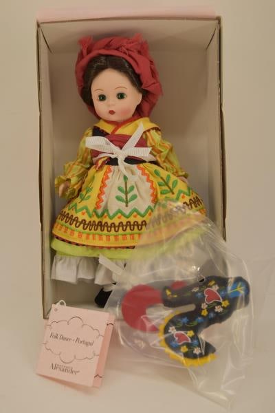 Madame Alexander Folk Dance Portugal Doll: Featuring The Madame Alexander Folk Dance Portugal 8" Doll, #66215, In The Original Box With Tag.
