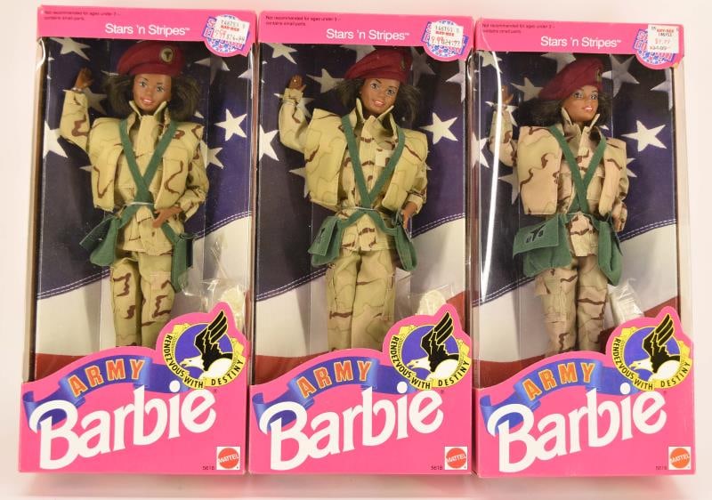 Three Barbie Army Dolls (1 of 2)