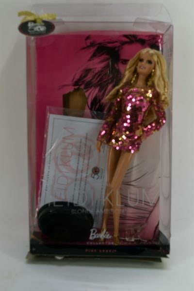 Barbie Heidi Klum Doll: Featuring The Barbie Heidi Klum Doll, In Original Box. The Box Has Cracks And Torn Background.