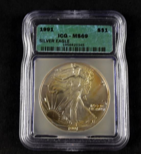 1991 American Eagle Fine Silver Coin (1 of 2)