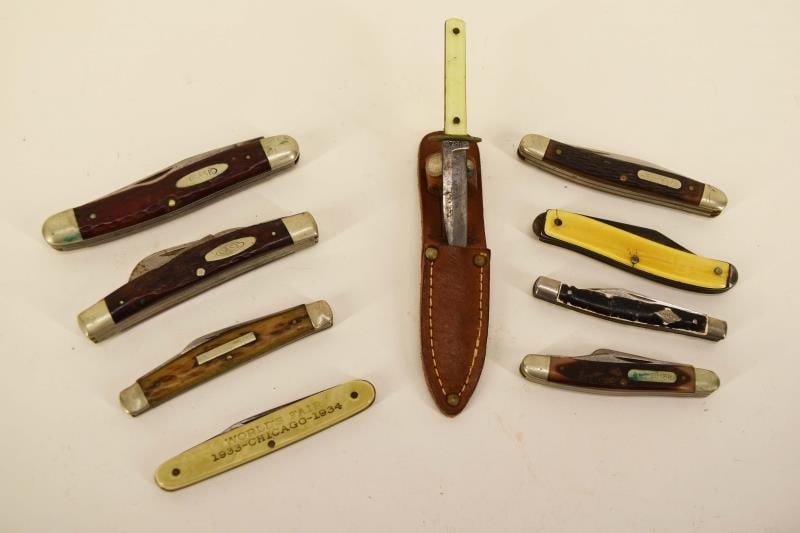 Group Of Vintage Pocket Kives Case & Keen Kutter (1 of 3)