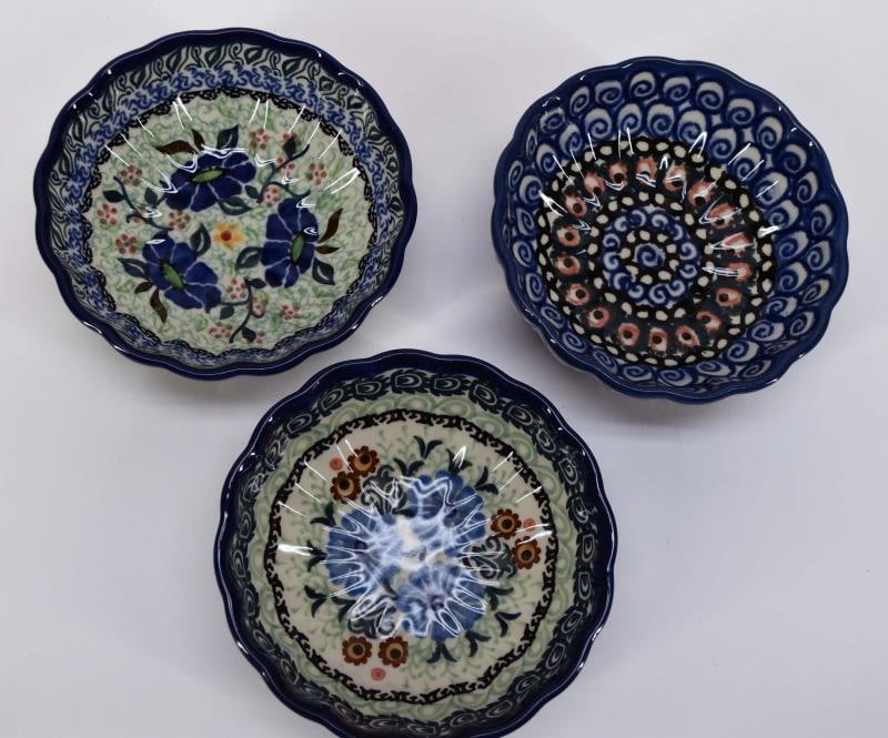 Polish Pottery Unikat Boleslawiec Bowls (1 of 4)