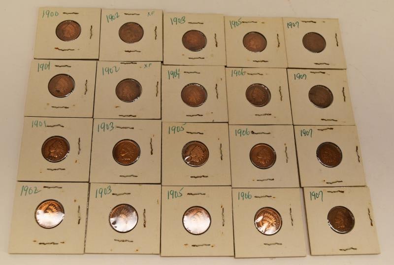 20 Indian Head Pennies (1 of 6)