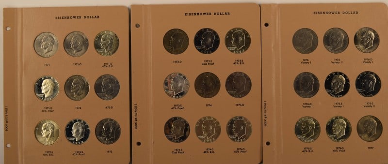 Dansco Eisenhower Dollar Coin Album Sheets (1 of 7)