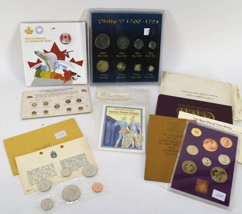 Group Of Various Coins & Sample Coins (1 of 5)