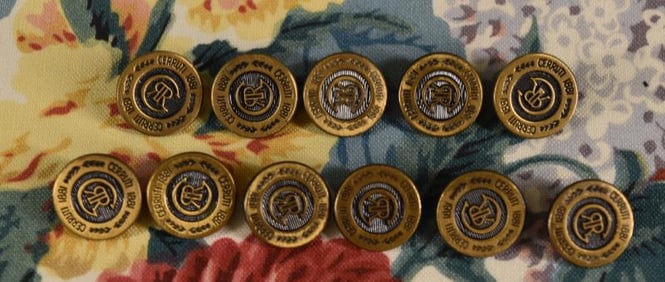Eleven Designer Nino Cirruti Buttons
