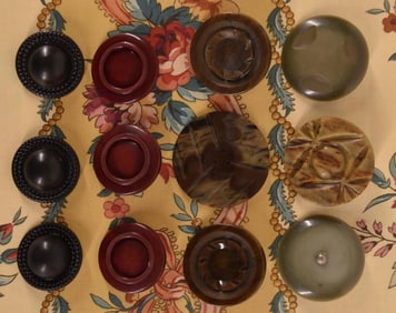 Group Of Celluloid & Early Plastic Large Buttons
