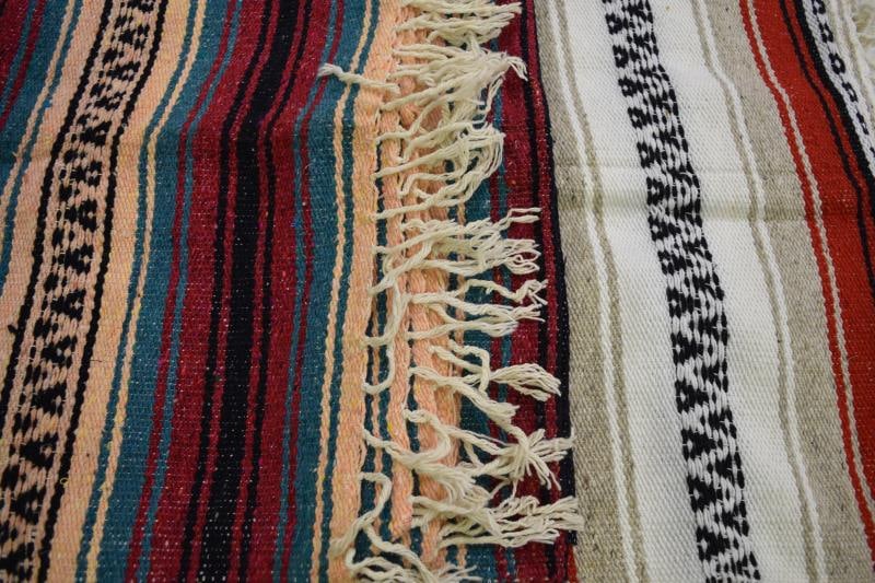 Vintage Mexican Textiles Blanket By El Santanero P (1 of 3)