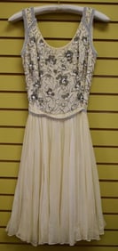 Vintage Beaded Evening, Swing Or Cocktail Dress