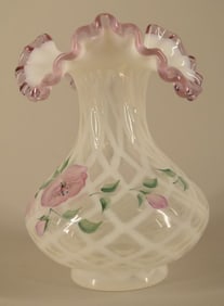 Fenton Dusty Rose Opalescent Vase