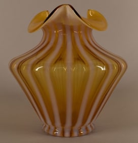 Fenton Butterscotch Opalescent Vase