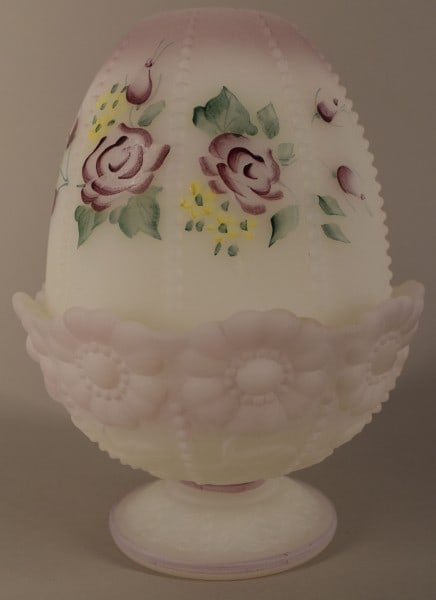 Fenton Burmese Rose Garden Fairy Lamp (1 of 5)