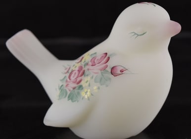 Fenton Hand Painted Happiness Bird