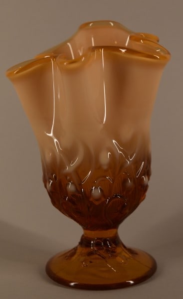 Fenton Cameo Opalescent Lily Of The Valley Vase (1 of 4)