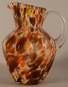 Fenton Murrhina Autumn Pitcher