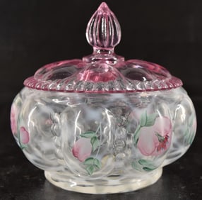 Fenton French Trellis Covered Dish