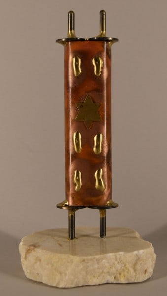 Gary Rosenthal Metal Torah Sculpture (1 of 3)