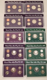 1987-1997 U. S Mint Proof Coin Sets