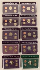 1985-1994 U. S Mint Proof Coin Sets