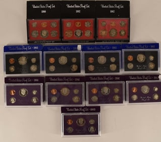 1980-1985 U. S Mint Proof Coin Sets