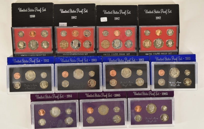 1980-1985 U. S Mint Proof Coin Sets (1 of 15)