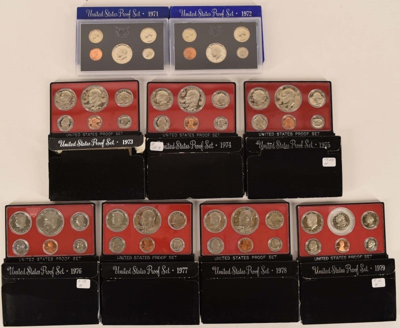 1971-1979 U. S Mint Proof Coin Sets (1 of 14)