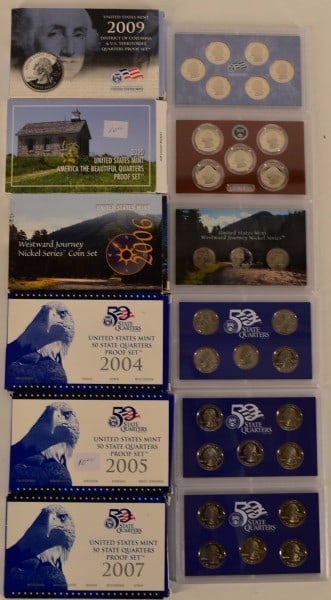 U. S. Mint 50 State Quarters Proof Sets (1 of 7)