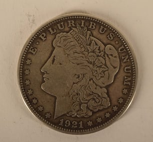 1921 D Morgan Silver Dollar