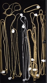 Collection Of Gold Filled Chain Necklaces