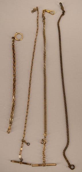 Victorian Goldtone Watch Fob Chains (1 of 1)
