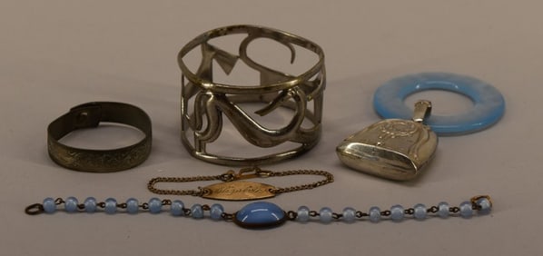 Sterling Silver Birth Rattle & Child's Jewelry