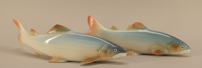 Noritake Bone China Ayu Fish Figures
