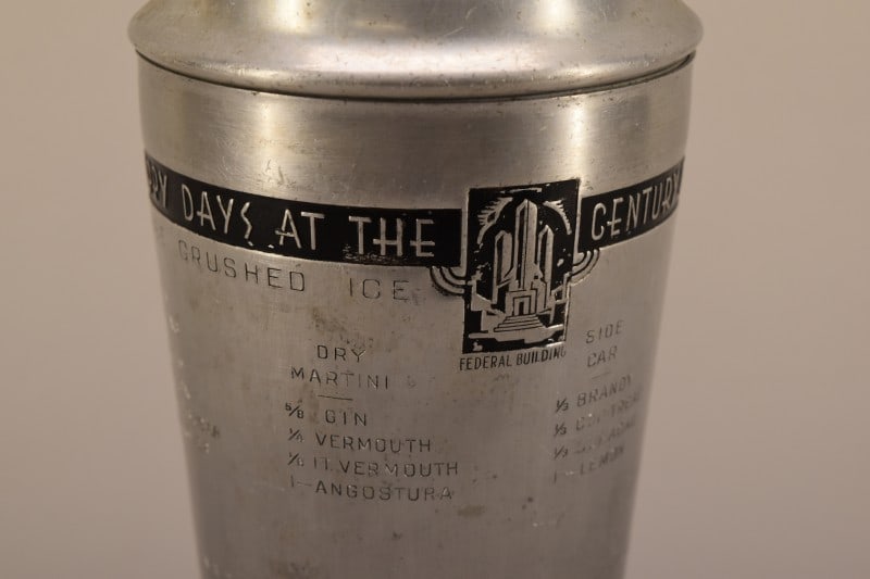 1933-34 Worlds Fair Aluminum Cocktail Shaker (1 of 4)