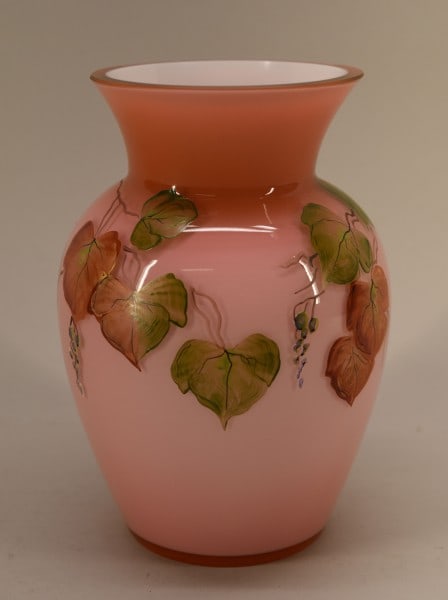 Fenton Centennial Collection Pink Coral Vase (1 of 3)