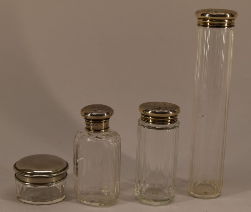 English Sterling Traveling Vanity Bottles (1 of 5)