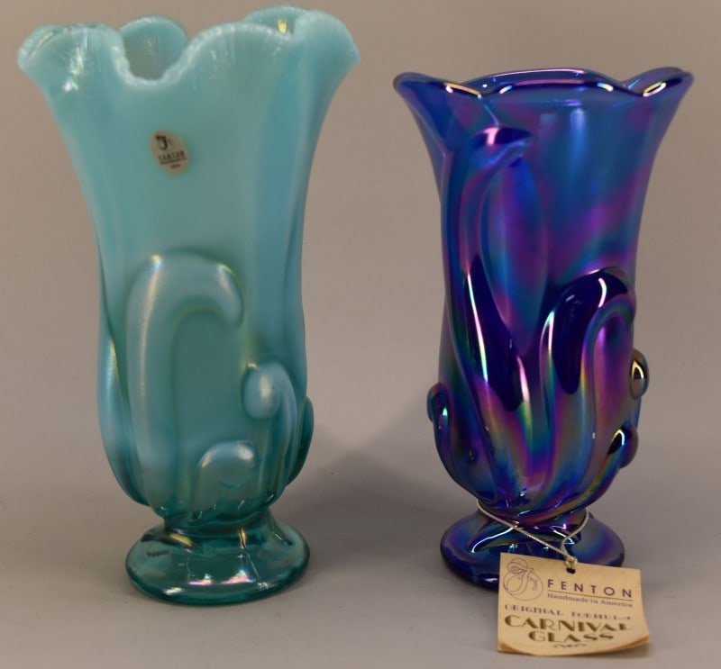 Two Fenton Swung Handkerchief Vases (1 of 3)