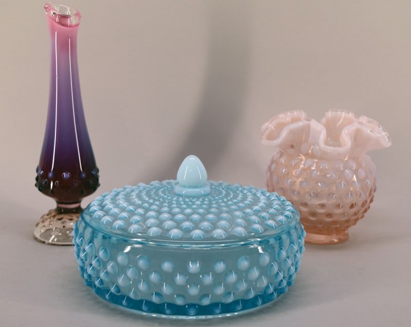 Fenton Opalescent Hobnail Decorative Items (1 of 3)