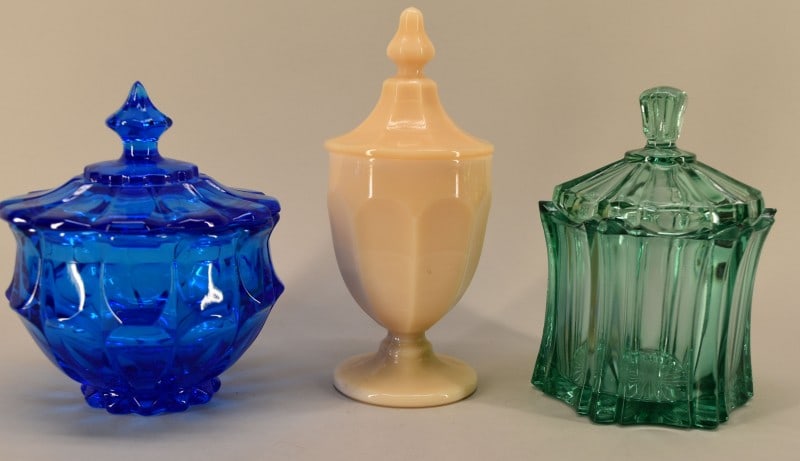 Three Fenton And Westmoreland Glass Candy Dishes (1 of 2)