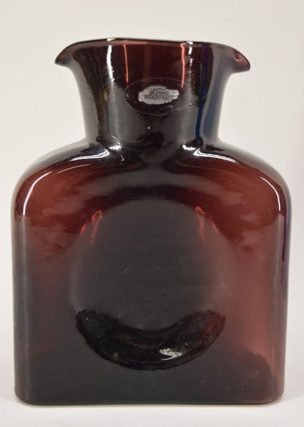 Blenko Glass Water Bottle Amethyst (1 of 3)
