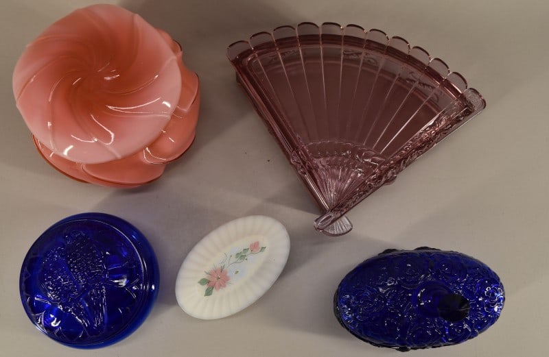 Vintage Glass Trinket And Candy Boxes (1 of 5)