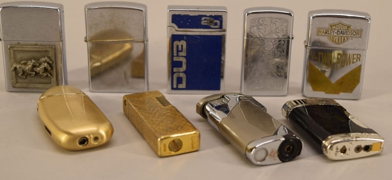 Nine Various Cigarette Lighters (1 of 4)