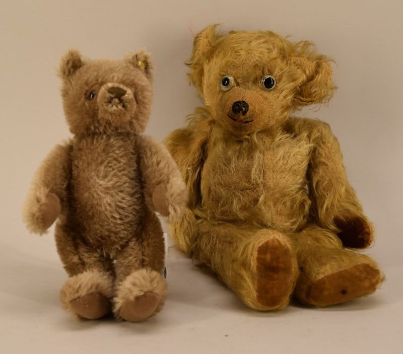 Antique Mohair Bear & Small Steiff Bear (1 of 3)